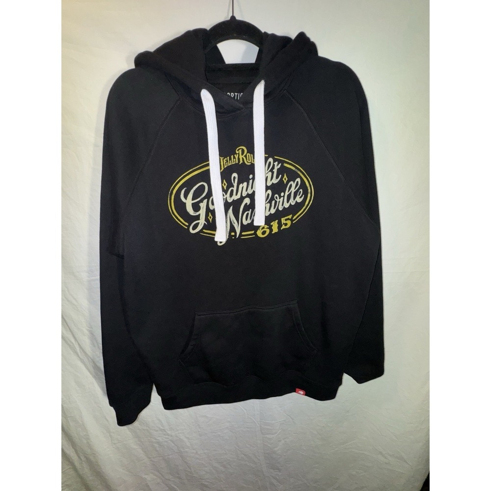 Sportiqe Jelly Roll Goodnight Nashville 615 Black Pullover Hoodie Mens XL